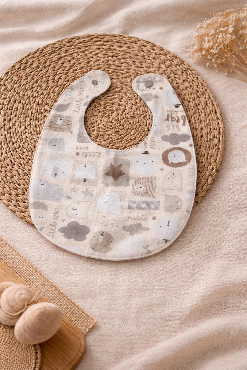 Baby Bib and Burp Cloth Set